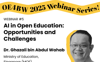 Webinar 5: AI in Open Education: Opportunities and Challenges